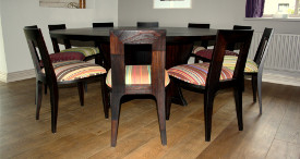 Chocolate wenge dining suite